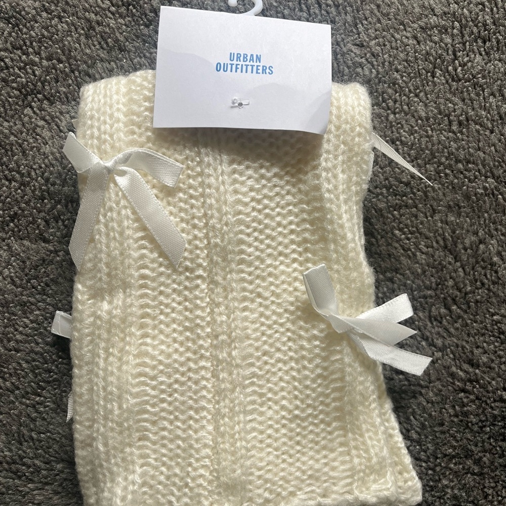 Urban Outfitters Cream leg warmers